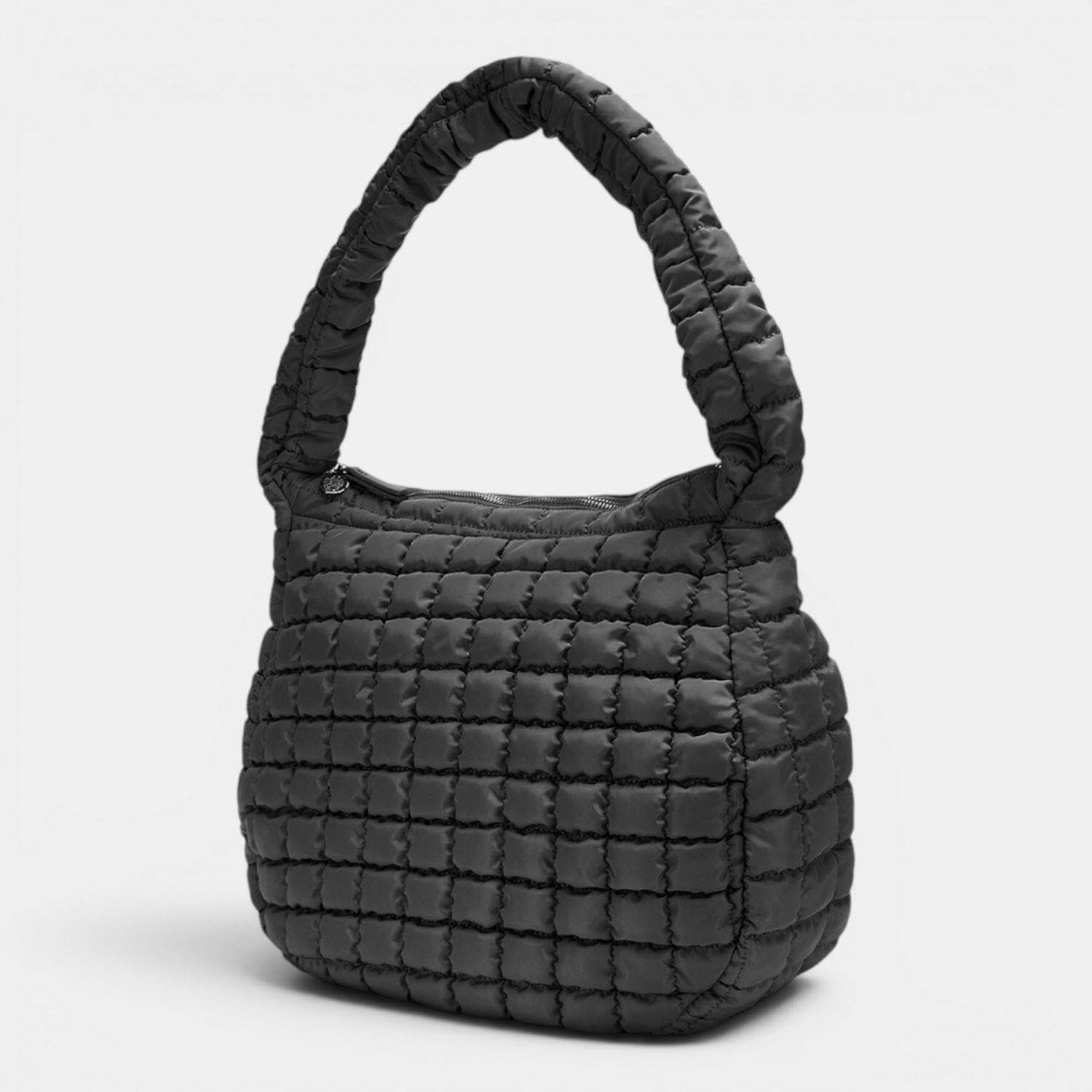 puffer hobo VALENCIA BLACK