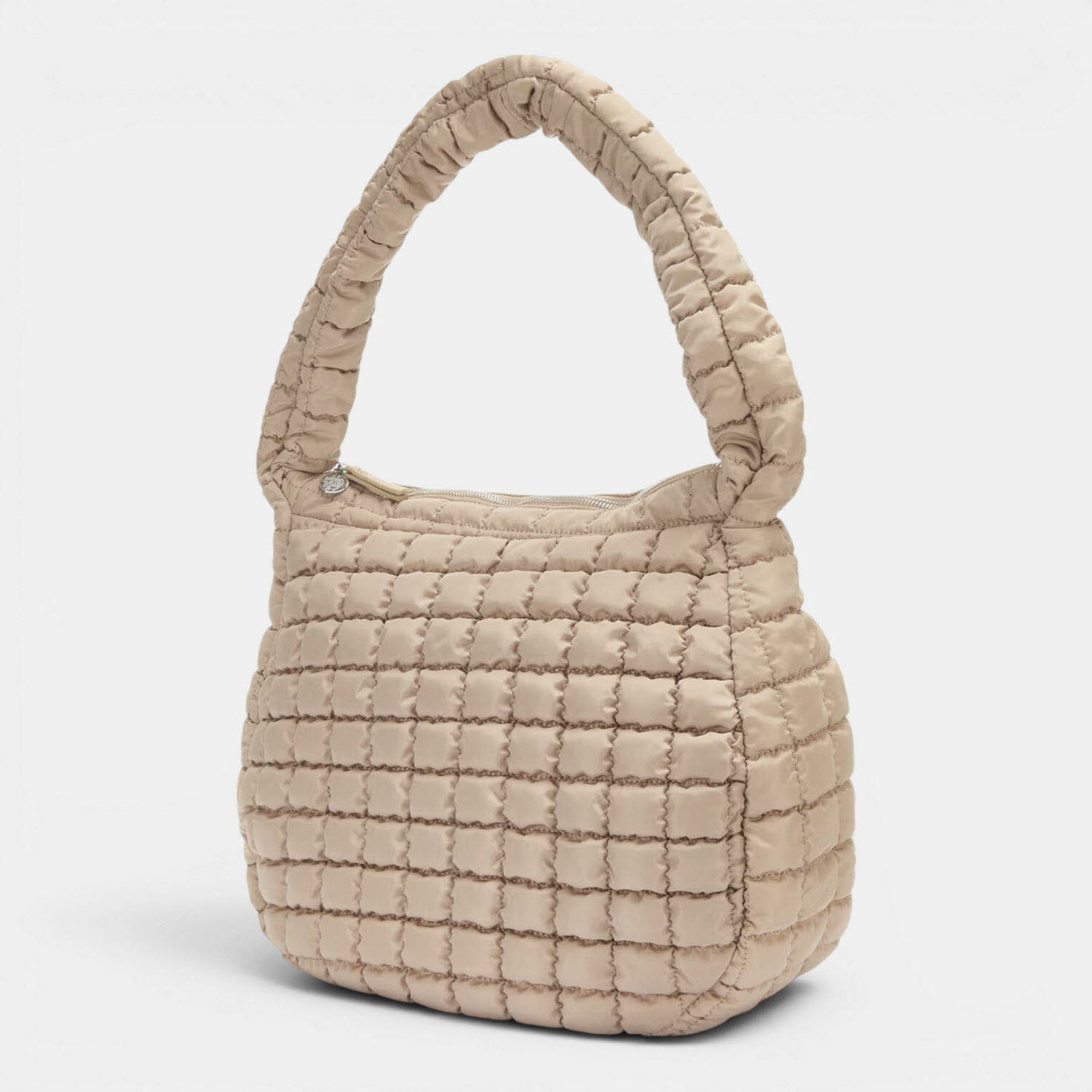puffer hobo VALENCIA TAUPE