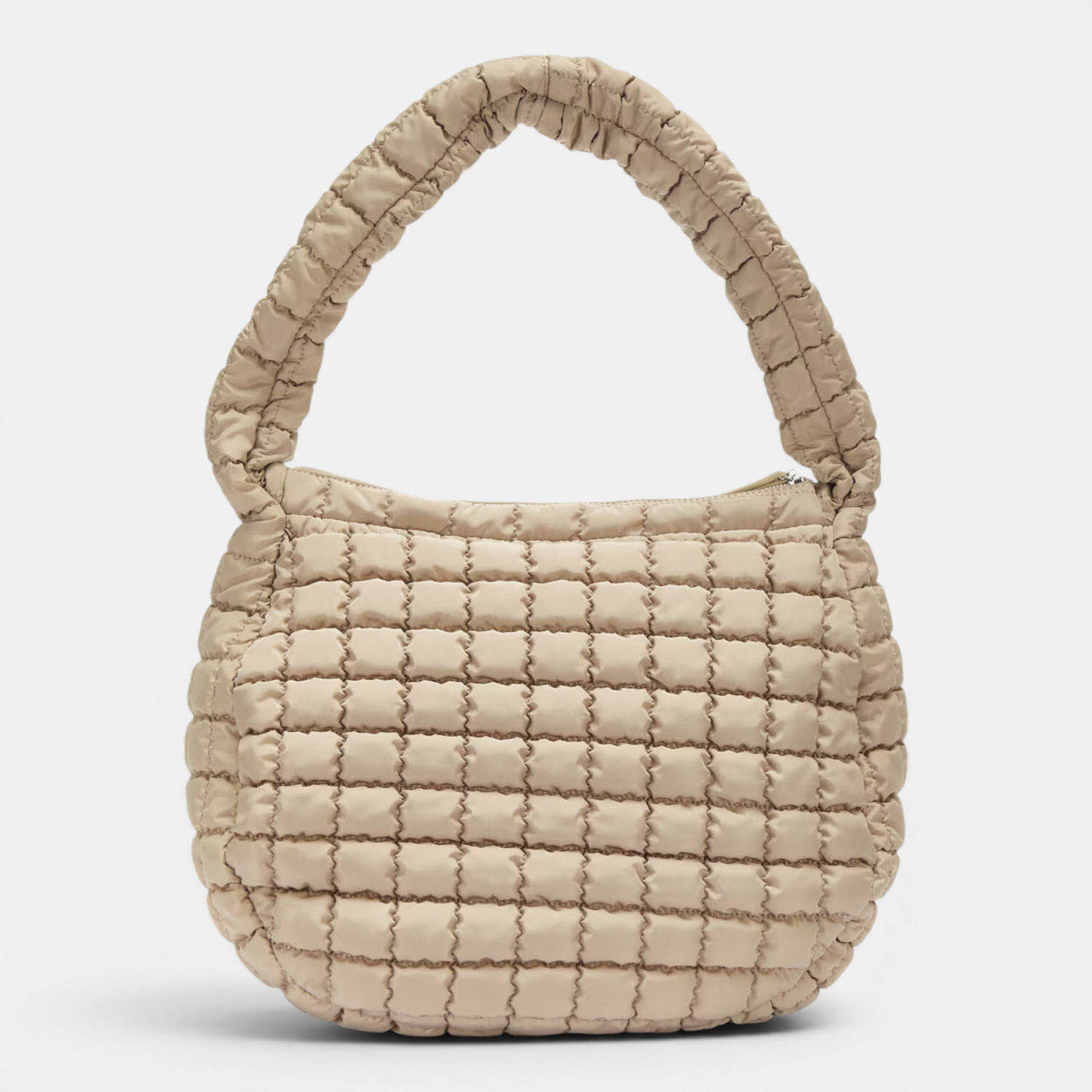 puffer hobo VALENCIA TAUPE