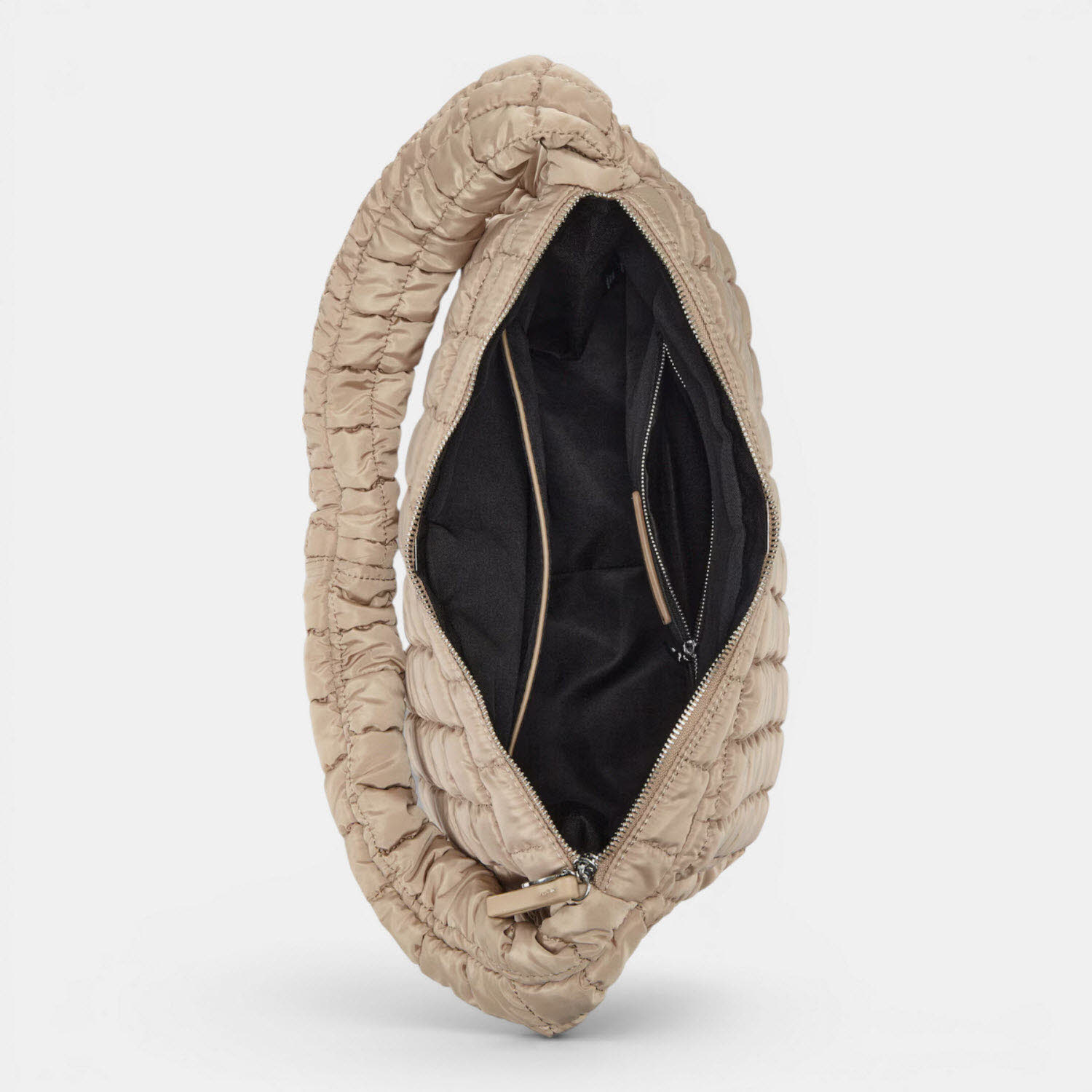 puffer hobo VALENCIA TAUPE