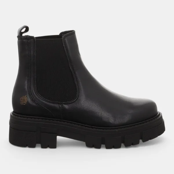 California Black – schwarzer Chelsea Boot aus Leder von Apple of Eden