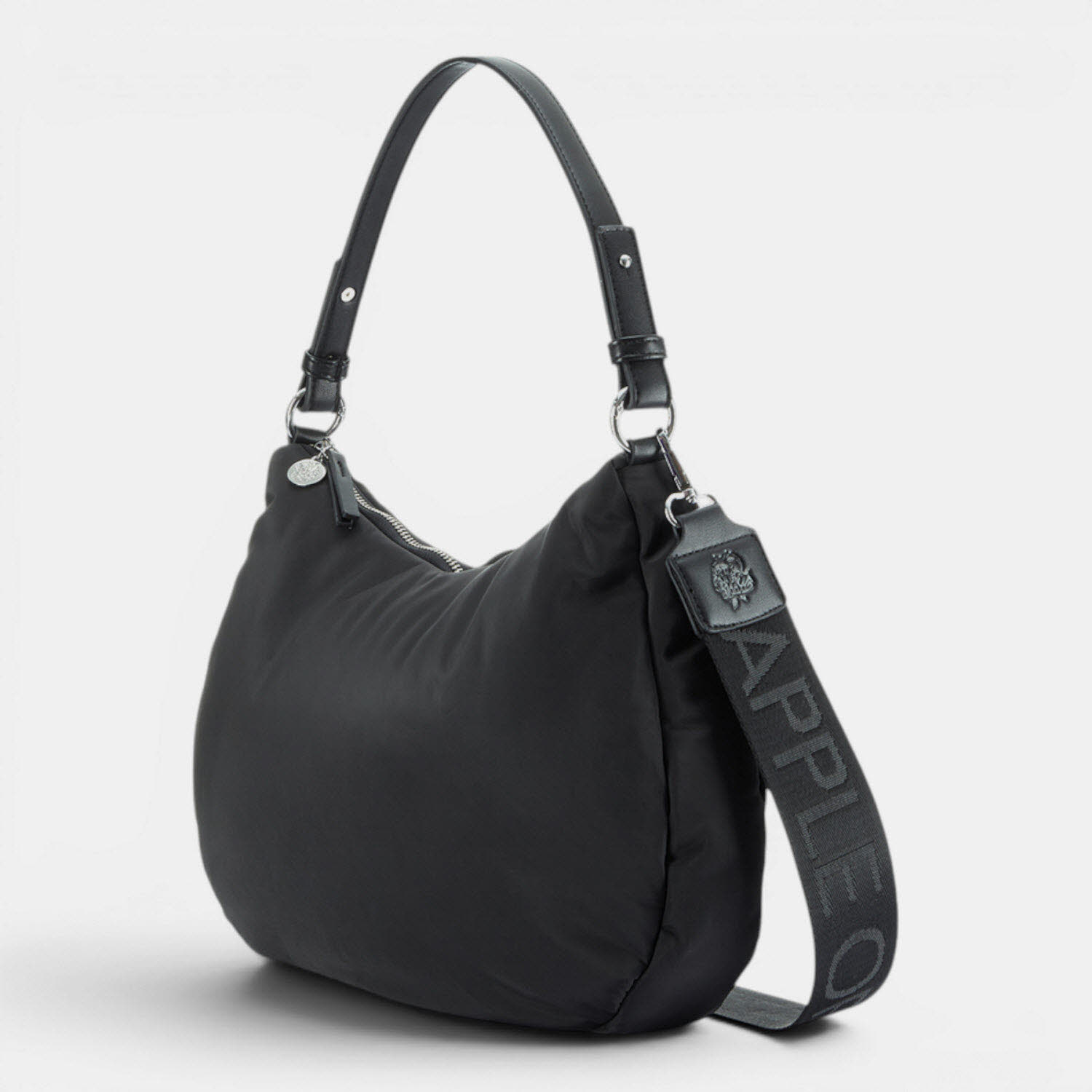 puffer hobo PORTO BLACK