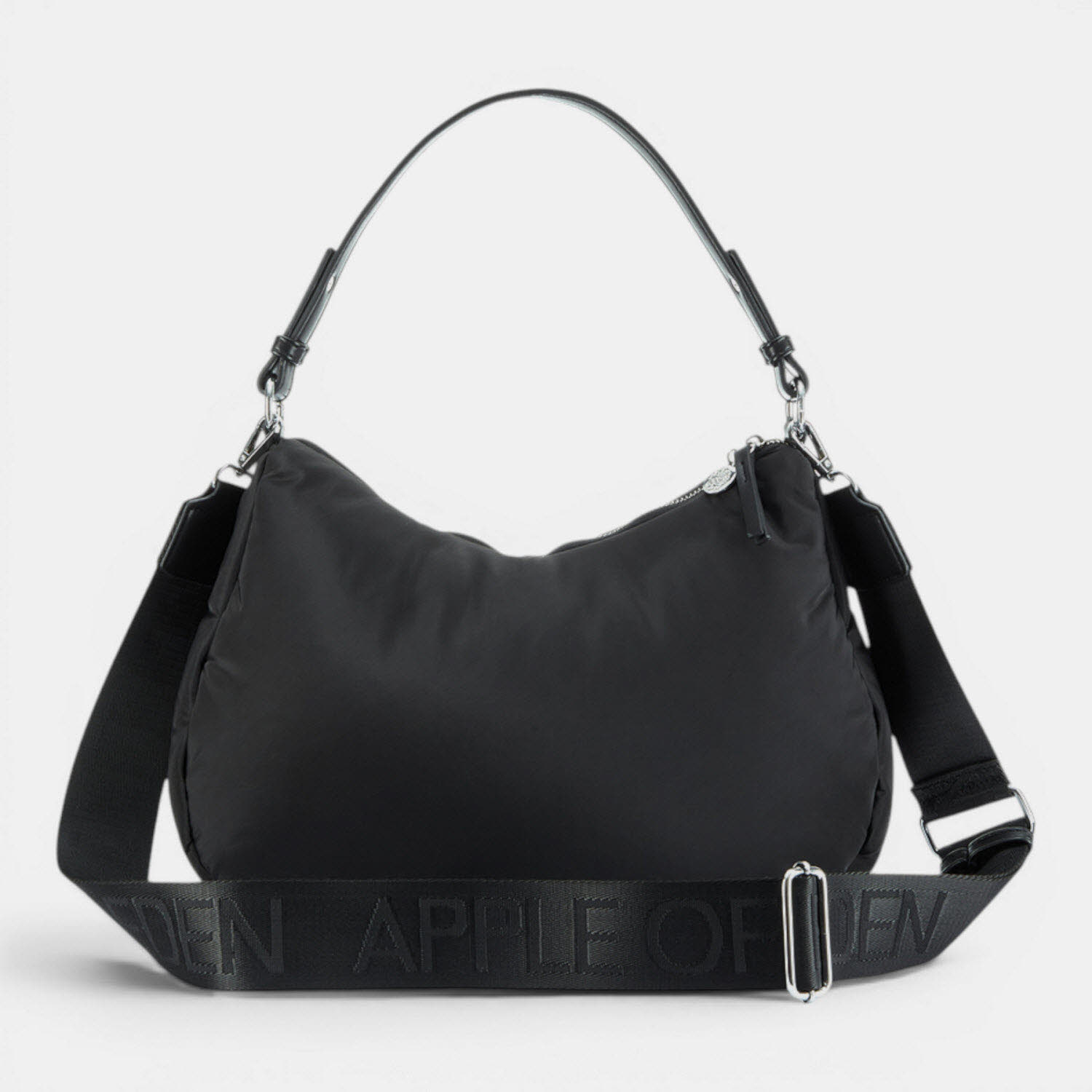 puffer hobo PORTO BLACK