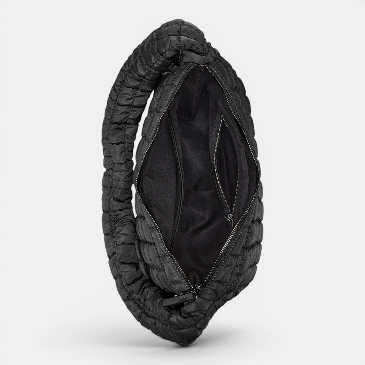 puffer hobo VALENCIA BLACK